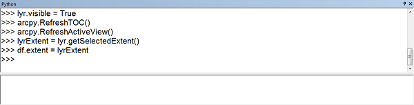 Screen capture of df.extent results in Python window Screen capture of df.extent results in Python window